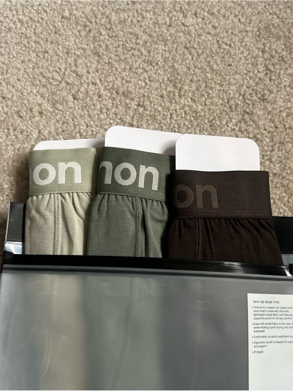 NWT Size S LULULEMON Men's ALWAYS IN MOTION BOXER BRIEF LONG 5“ 3 Pack